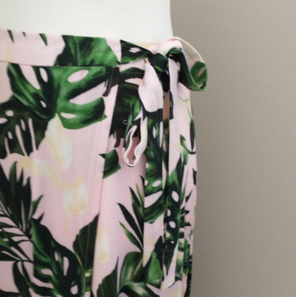 New Lush tropical high low wrap skirt L - Picture 4 of 7